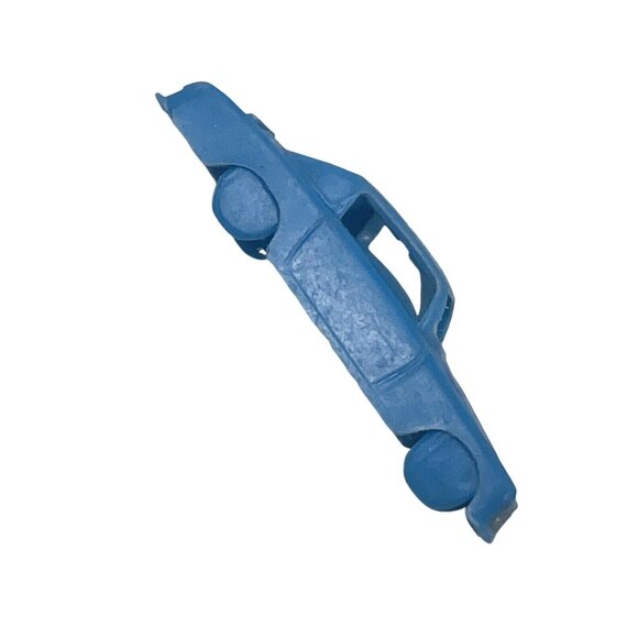 Vintage Primitive Molded Plastic Car - Blue marked ALPHA ROMEO ITALY Miniature - Picture 2 of 8